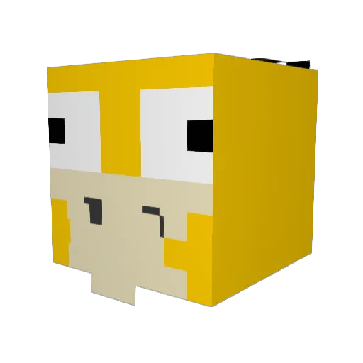 Sideroxylon Minecraft avatar head, 3D render