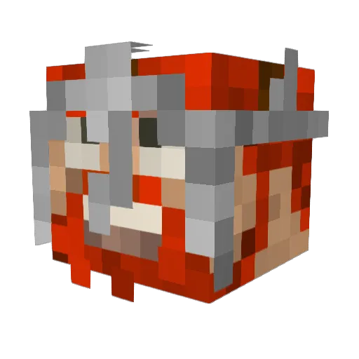 SidewayStickman Minecraft avatar head, 3D render