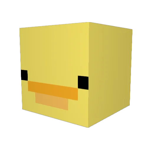 Sidewayzslider Minecraft avatar head, 3D render