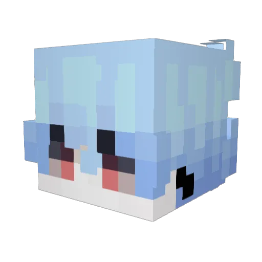 Sidirium Minecraft avatar head, 3D render