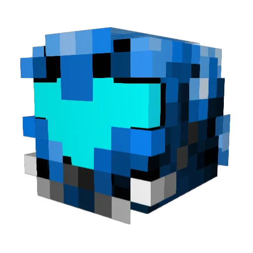 Sidisac Minecraft avatar head, 3D render