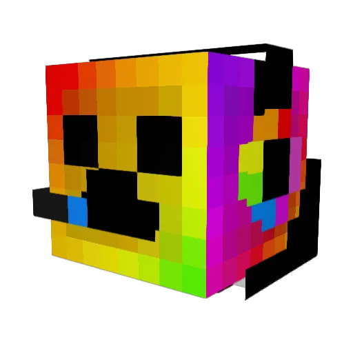 Sidissquid Minecraft avatar head, 3D render