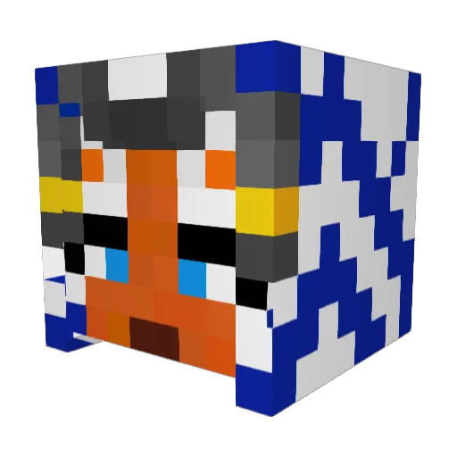 Sidnee31 Minecraft avatar head, 3D render