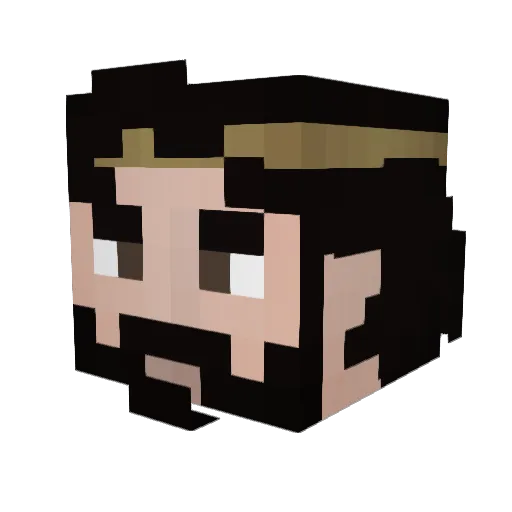 Sidnerius Minecraft avatar head, 3D render