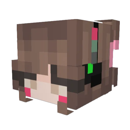 SidneyStark Minecraft avatar head, 3D render