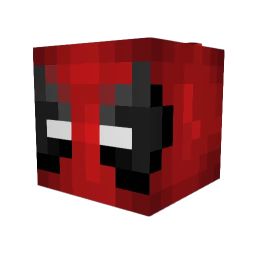 Sidodu Minecraft avatar head, 3D render