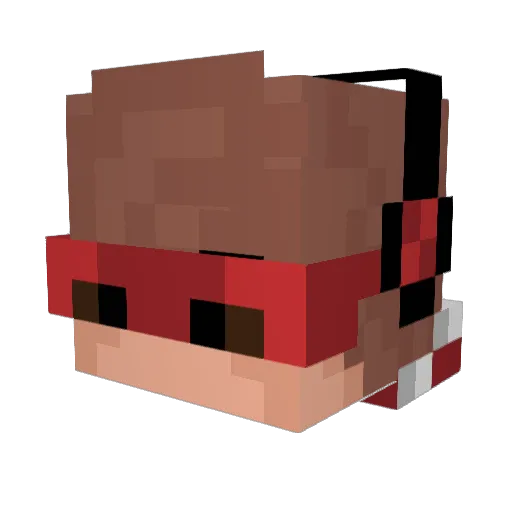 Sidor11 Minecraft avatar head, 3D render