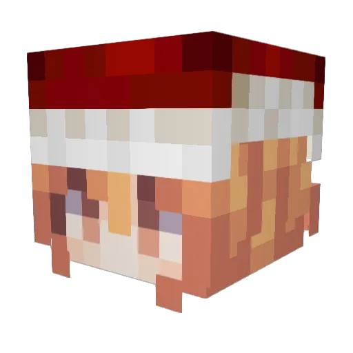 Sidrix Minecraft avatar head, 3D render