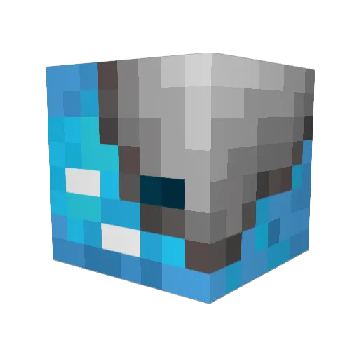 SieB_8 Minecraft avatar head, 3D render