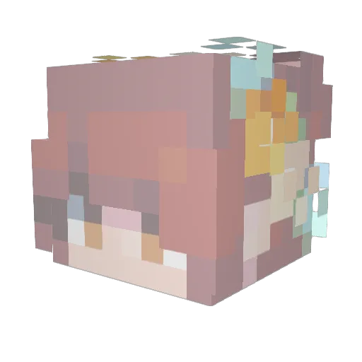 SieBaut Minecraft avatar head, 3D render