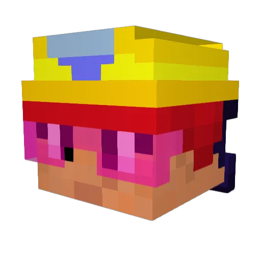 SiebeMaestro Minecraft avatar head, 3D render