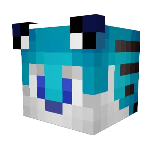 Sieberd Minecraft avatar head, 3D render