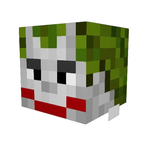 Siebnen Minecraft avatar head, 3D render