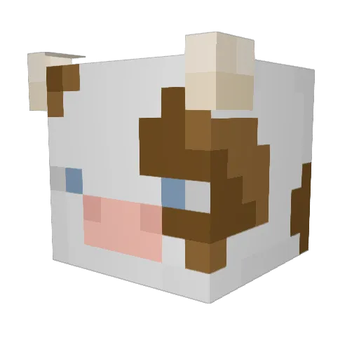 Sieeelk Minecraft avatar head, 3D render