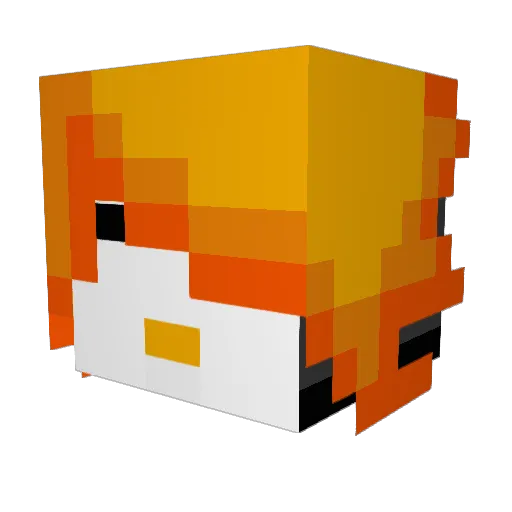Siege180 Minecraft avatar head, 3D render