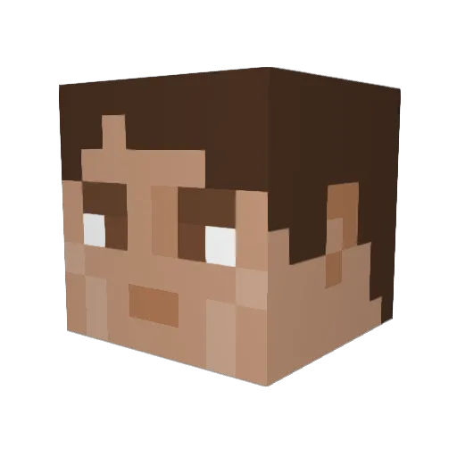 Siege311 Minecraft avatar head, 3D render