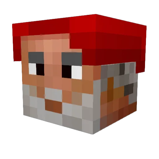 Siege_Monkey Minecraft avatar head, 3D render