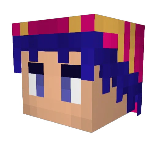 Siegecastle Minecraft avatar head, 3D render