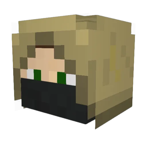 Siegehardt Minecraft avatar head, 3D render