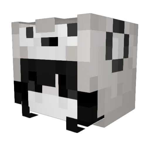 Siekka Minecraft avatar head, 3D render