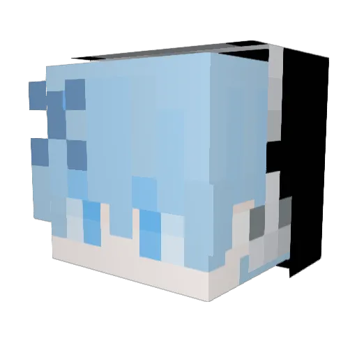Sielk_ Minecraft avatar head, 3D render