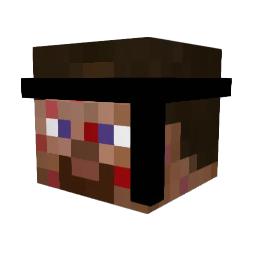 SiemIsHot Minecraft avatar head, 3D render