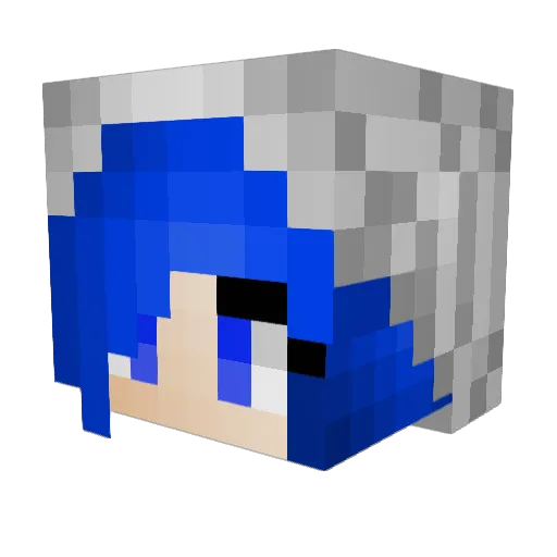 SienaGame Minecraft avatar head, 3D render