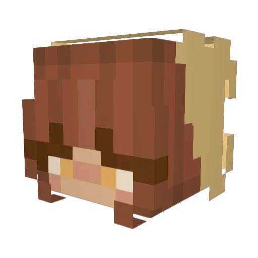 Siennaconroy Minecraft avatar head, 3D render