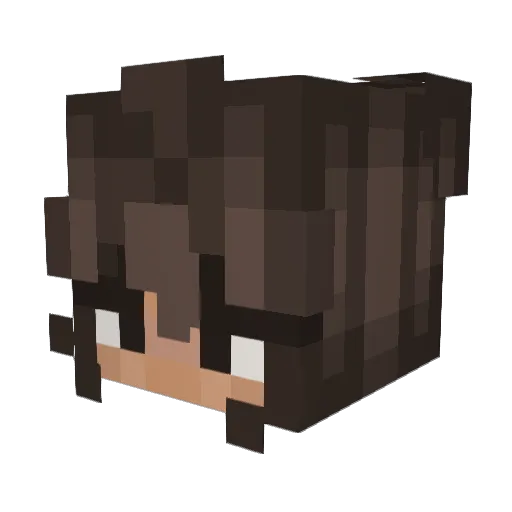 Sienskii Minecraft avatar head, 3D render