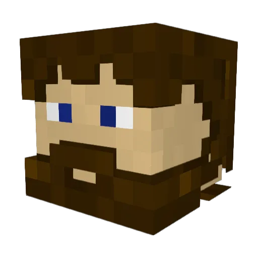 Siepa27 Minecraft avatar head, 3D render