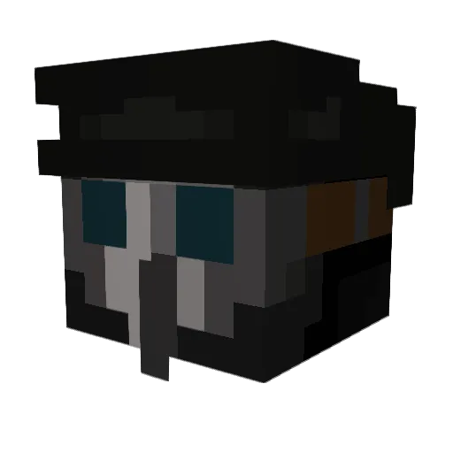 Siepter Minecraft avatar head, 3D render