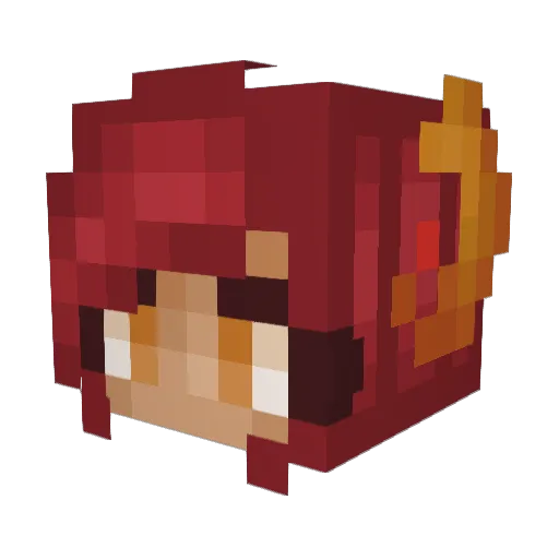 SierraMadyson Minecraft avatar head, 3D render