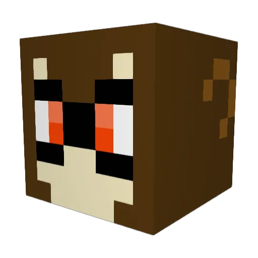 SierraSaya Minecraft avatar head, 3D render