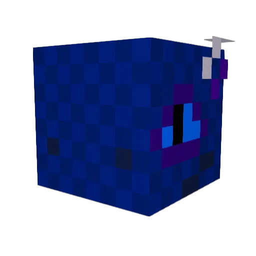 Sierrlen Minecraft avatar head, 3D render