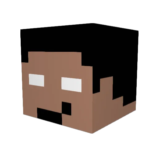 Sifat1124 Minecraft avatar head, 3D render