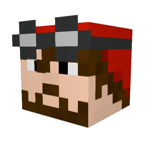 Sifer_ Minecraft avatar head, 3D render