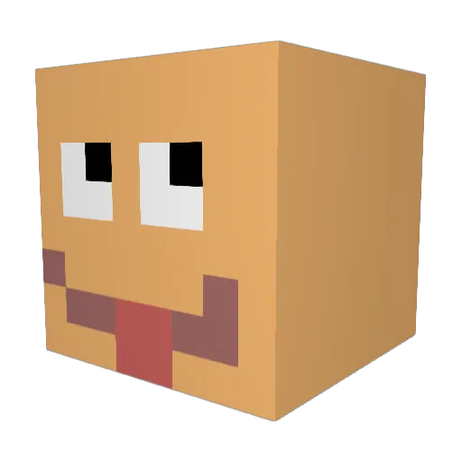 Siffuz Minecraft avatar head, 3D render