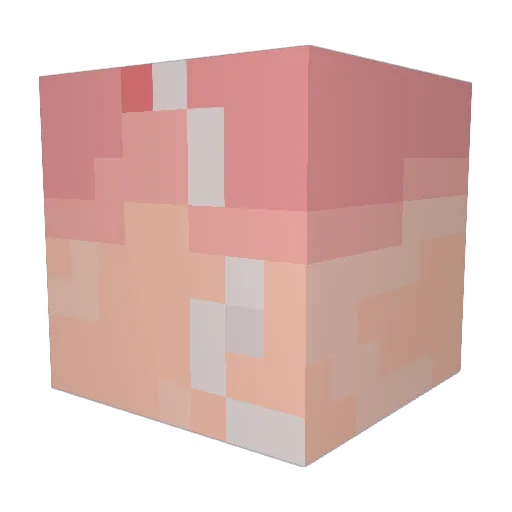 Sifilip Minecraft avatar head, 3D render