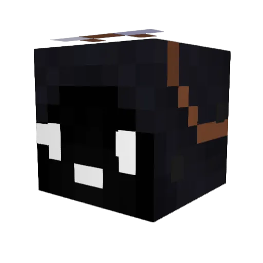 SigAx3 Minecraft avatar head, 3D render