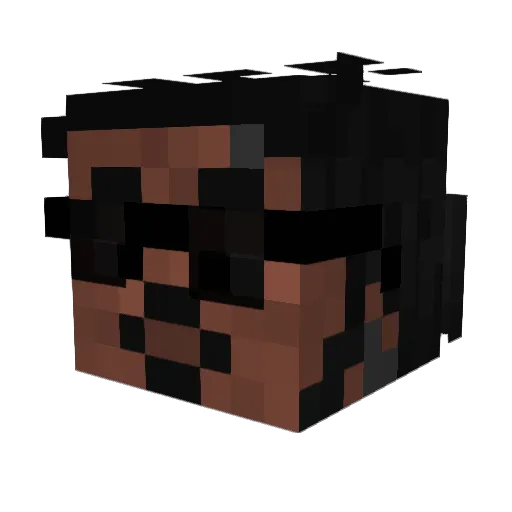 SigECO Minecraft avatar head, 3D render