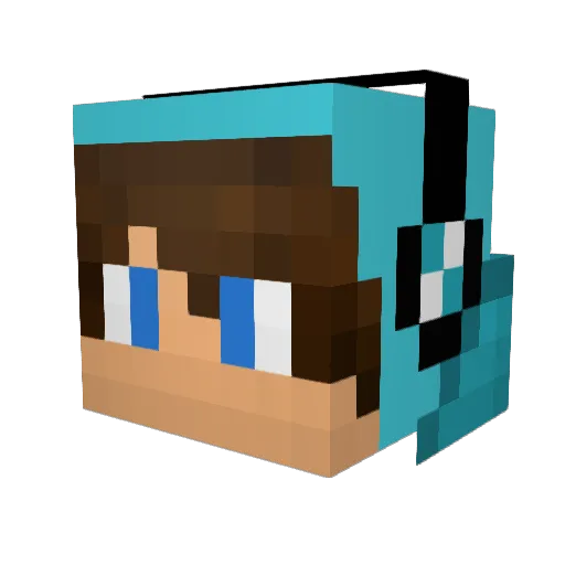 Sigalig Minecraft avatar head, 3D render