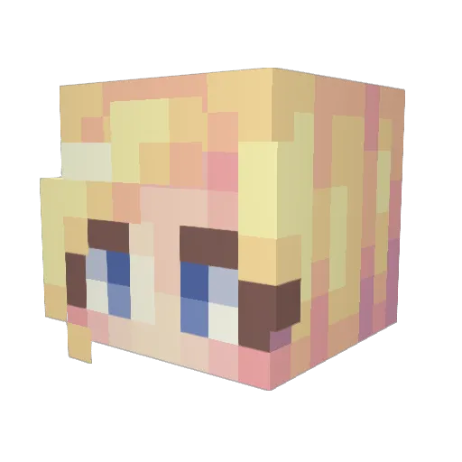 Sigardas Minecraft avatar head, 3D render