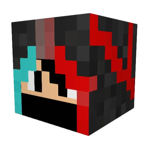 Sigberter Minecraft avatar head, 3D render