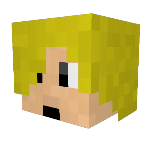 Sigerbjornr Minecraft avatar head, 3D render