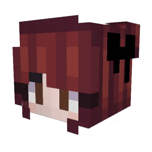 Sigfox Minecraft avatar head, 3D render