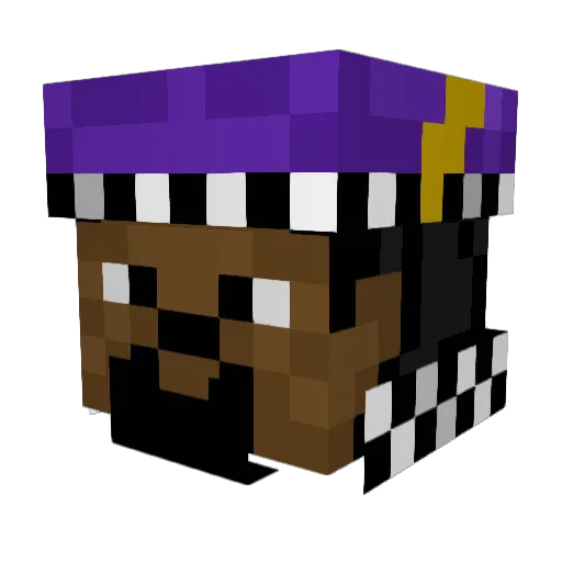Siggery Minecraft avatar head, 3D render