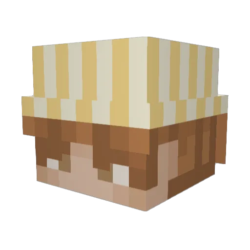 Siggewasfound Minecraft avatar head, 3D render