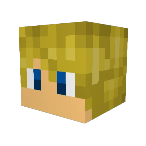 SiggyG Minecraft avatar head, 3D render