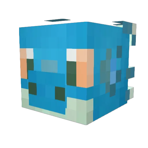 SiggyMineCraft Minecraft avatar head, 3D render