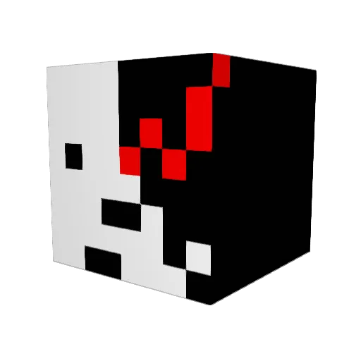 Sighrony Minecraft avatar head, 3D render